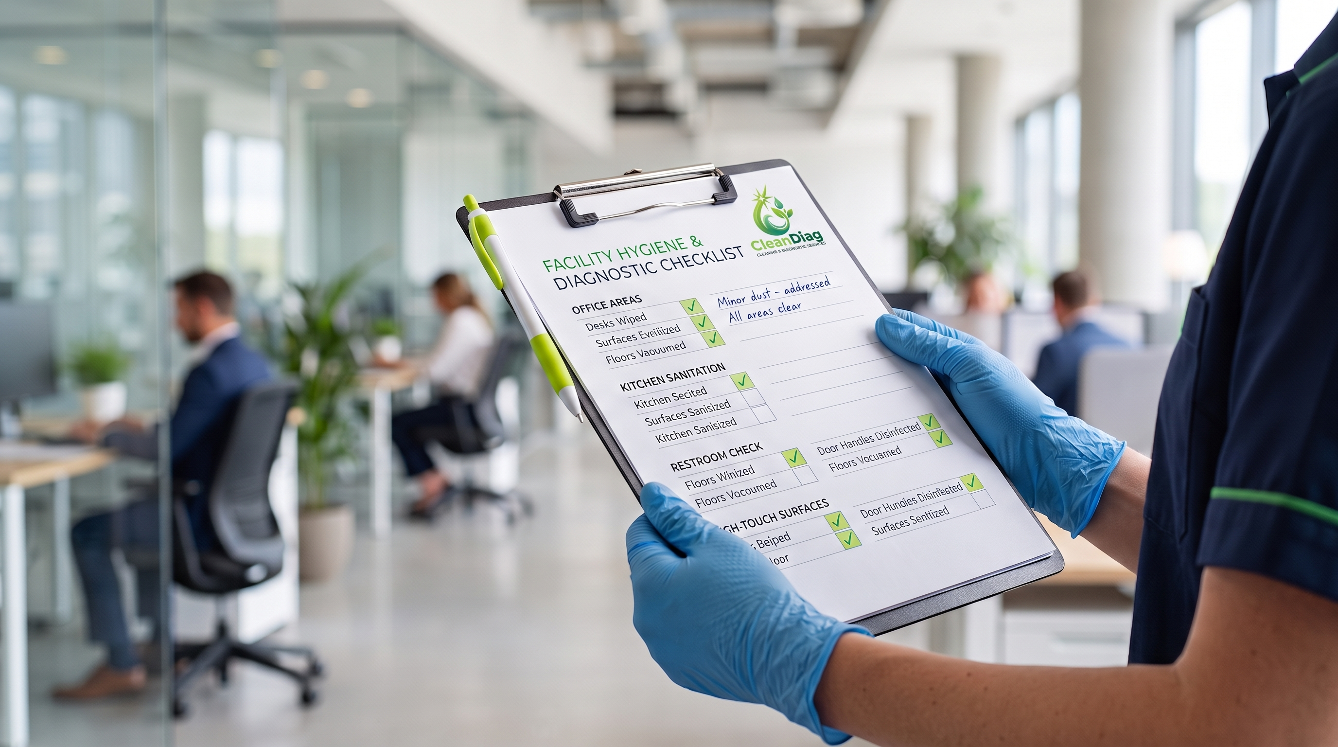 Diagnostic sur site avec checklist CleanDiag